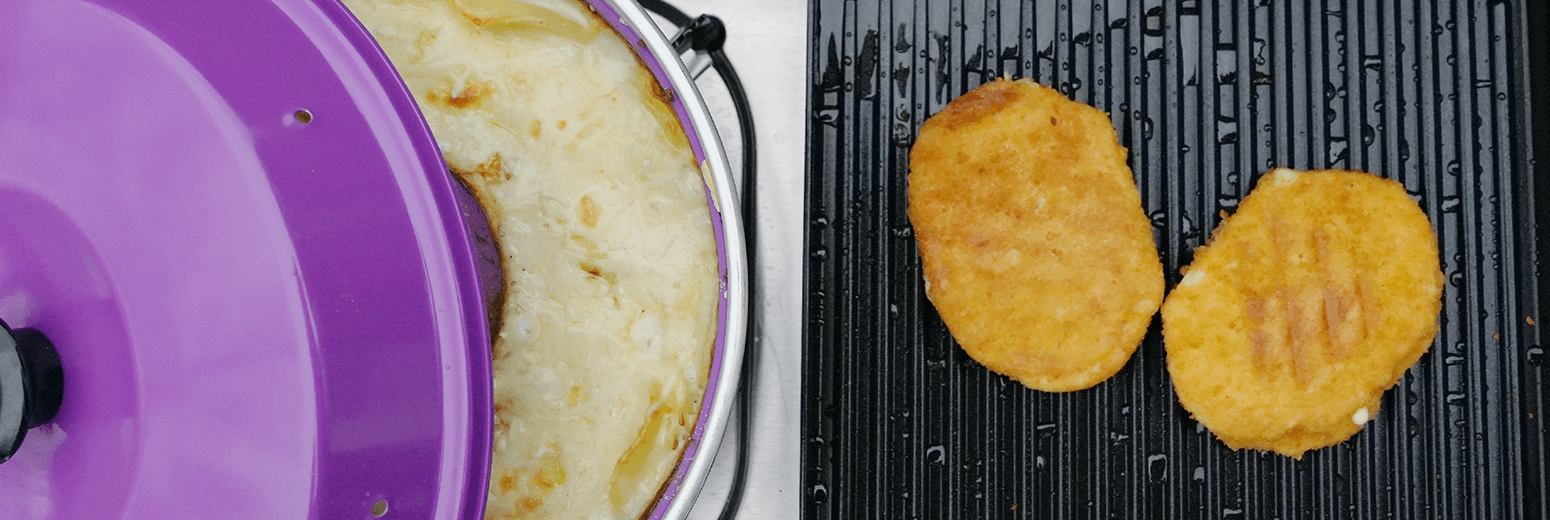 Vegetarisches Kartoffelgratin aus dem Omnia | Camping Wagner Vegetarisches Kartoffelgratin aus dem Omnia | Camping Wagner